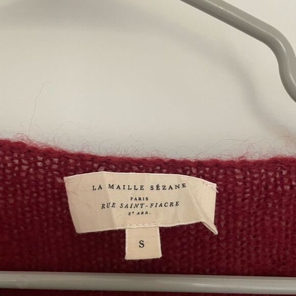 Sezane Elie Pom Pom Knit Jumper Size Small - Picture 8 of 9